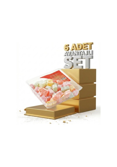 Abdurahman Tatlıcı Meyveli Çifte Kavrulmuş Lokum 6x150 Gr