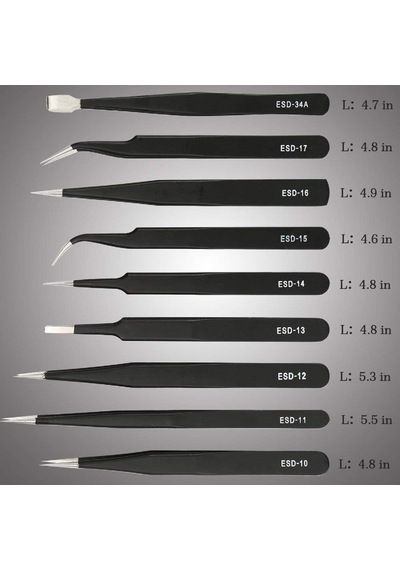 Uf Tools Esd 9 Parça Paslanmaz Çelik Cımbız Seti