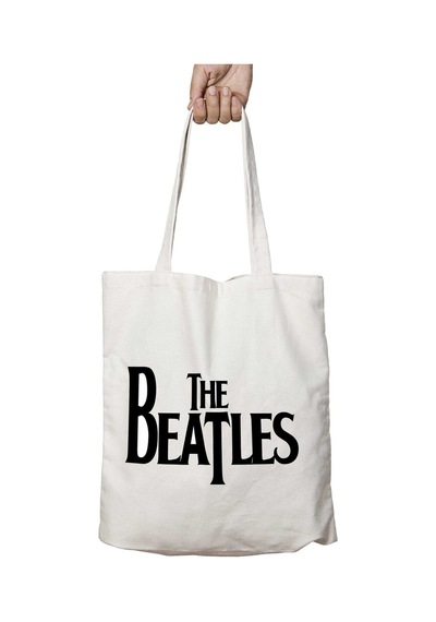 Art Hediye The Beatles Logo İki Taraf Kalıcı Yıkanabilir Okul Plaj Omuz Bez Çanta Çok Renkli