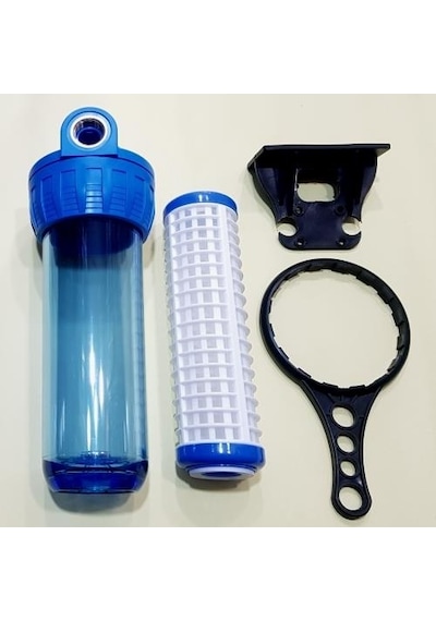 Filtek Tekli Filtre Kabı + Yıkanabilir Filtre 1" 3/4" 1/2"