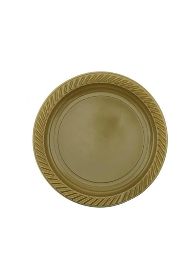 Altın Plastik Tabak 22 cm
