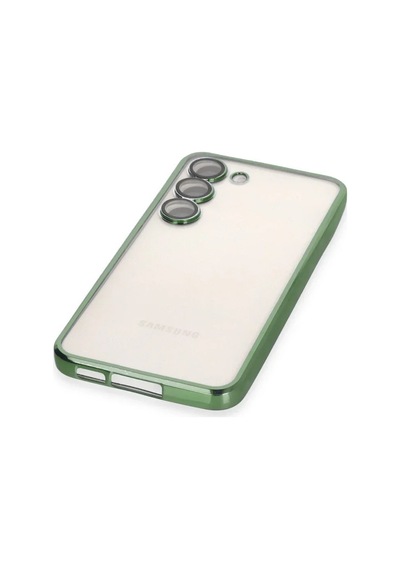 Lb Samsung Galaxy Uyumlu S24 Kılıf Razer Lensli Silikon - Yeşil