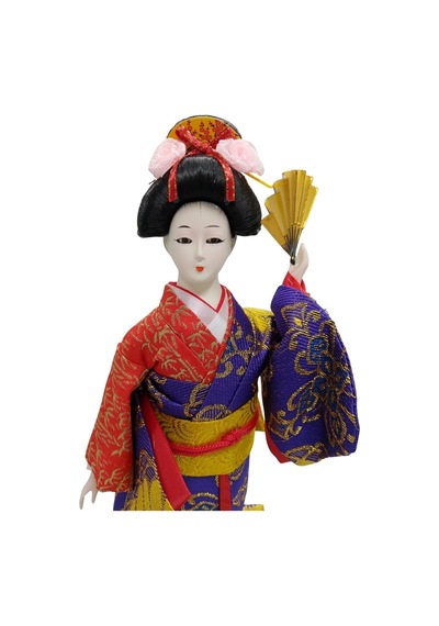 Japon Kimonolu Geyşa Bebek Kabuki Biblo 30 Cm No.9 Anime