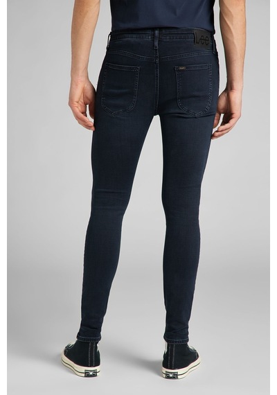 Lee Malone Skinny Fit Normal Bel Denim Esnek Jean Kot Pantolon L736PHKG Koyu Mavi