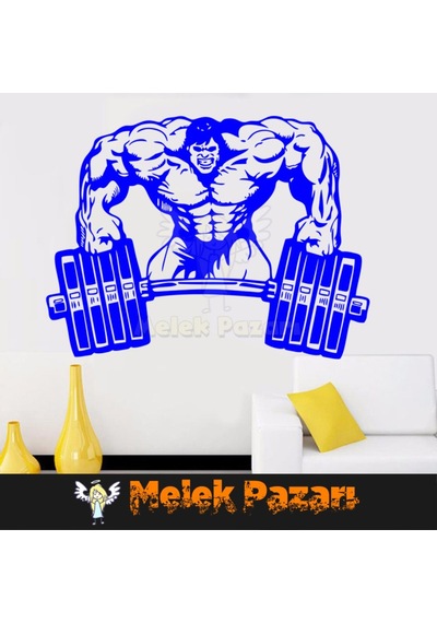 Vücut Geliştirme Halter Fitness Spor Salonu Duvar Sticker