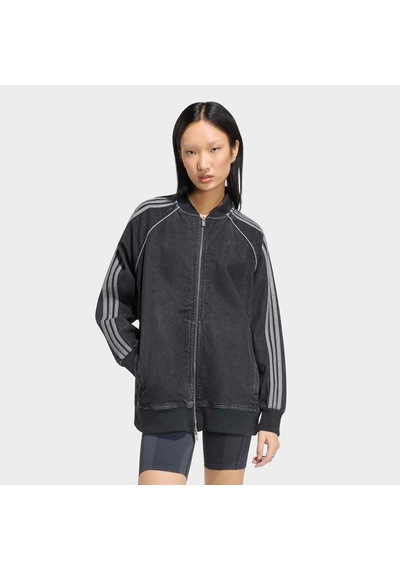 Adidas Sst Oversized Denim Kadın Siyah Ceket Kq6471