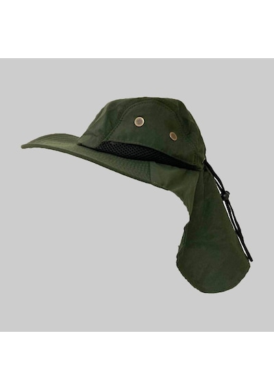 Ergonomik Unisex Haki Renk Trekking Safari Şapkası