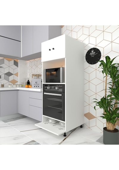 Kenzlife Fırın Dolabı Halide Byz 162 60 56 Mutfak Kapaklı Ayaklı Banyo Kiler Ofis