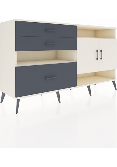 Hyperion Konsol 4 Raflı 3 Çekmeceli 2 Kapaklı 176x44x99 Aytaşı-ay Aytaşı-aytaşı/antrasit Hyperion Konsol 4 Raflı 3 Çekmeceli 2 Kapaklı 176x44x99 Aytaşı-ay Aytaşı-aytaşı/antrasit