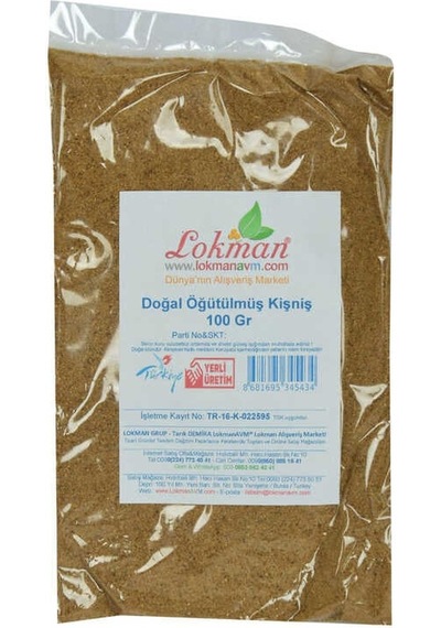 Kişniş Doğal Öğütülmüş 100 Gr Paket