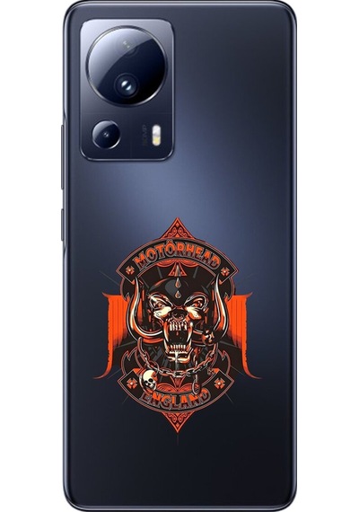 Xiaomi Mi 13 Lite Uyumlu Şeffaf Kılıf Motörhead Tasarımlı