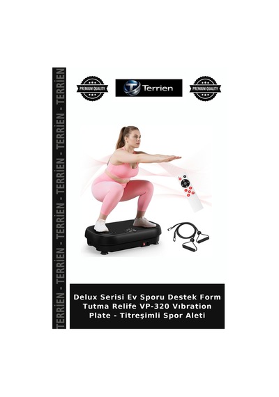 Delux Serisi Ev Sporu Destek Form Tutma Relife Vp-320 Vıbration Plate - Titreşimli Spor Aleti