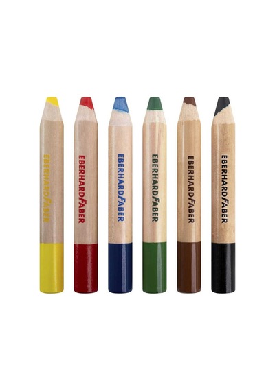 Eberhard Faber Minimaxi 3ü Bir Arada Jumbo Renkli Kalem 6lı Set Karışık