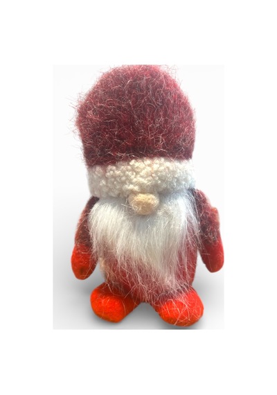 2 Adet 18 Cm Kırmızı İskandinav Gnome Şans Cücesi Yılbaşı Süsü