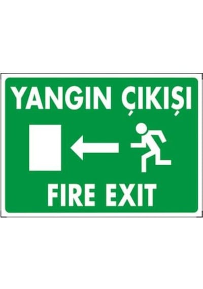 Uyarı Levhası Yangın Çıkışı Fıre Exıt "870"871"