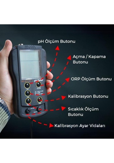 Hanna Hı 83141-1 Harici Problu Ph / Mv / Sıcaklık Ölçer