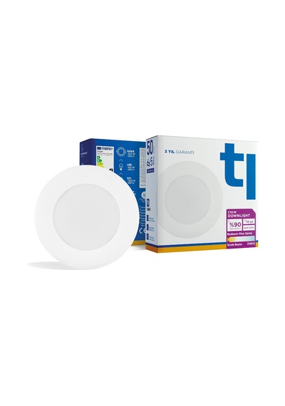 Tr Redeem Plus C10w Downlight, Titreşimsiz, Göz Konforu, 650 Lümen, Sıcak Beyaz, 2700 Kelvin Diğer
