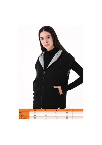 Scorp Impact Reversible Kadın Çift Taraflı Yelek Siyah Standart Çok Renkli