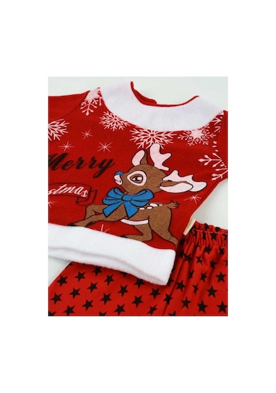 Pazarız Pembecin Kırmızı Noel Kız Çocuk Takım Kırmızı
