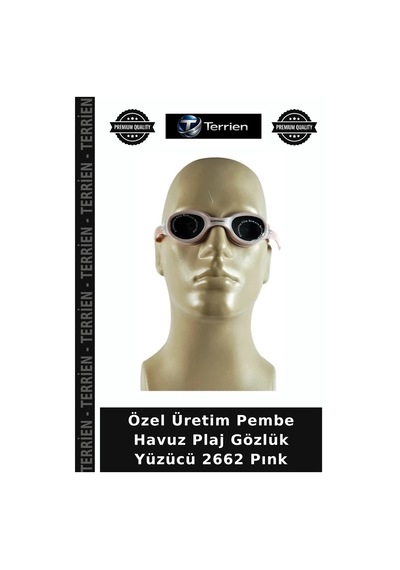 Özel Üretim Pembe Havuz Plaj Gözlük Yüzücü 2662 Pınk