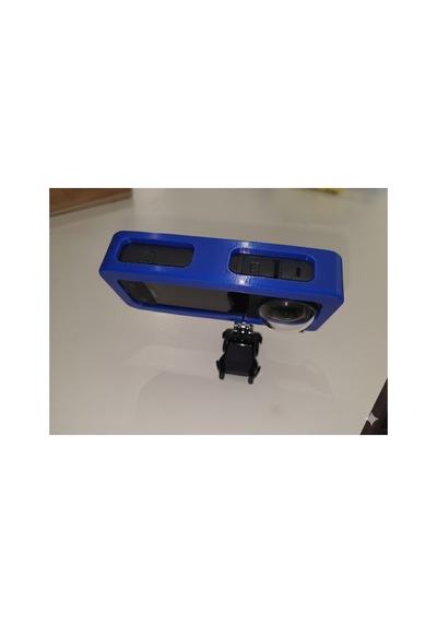 Insta360 X4 Yatay Çekim Aparatı Kırılmaz Esnek Malzeme Mavi