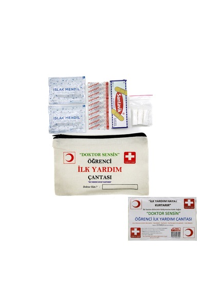 Go İthalat İlk Yardım 19pcs Öğrenci Çantası