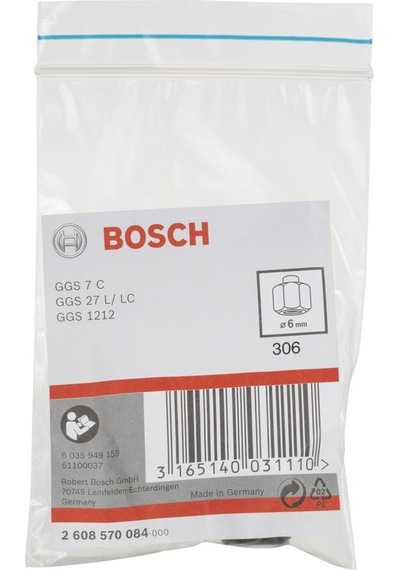 Bosch Uyumlu Ggs 7C-27 L/C Sıkma Somunlu Penset 6 Mm - 2608570084