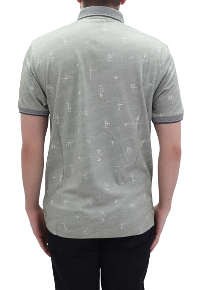 Santa Dmctekstil Erkek 112 Desenli Spor Kesim Rahat Kalıp Cepsiz Polo Yaka T-shirt Haki