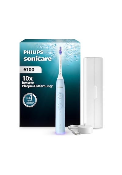Philips Sonicare 6100 Elektrikli Diş Fırçası, 2 Fırçalama Moduna, 3 Yoğunluk Seviyesine, Basınç Kontrolüne Sahip Sonik Diş Fırçası, Easystart, Smartimer, Brushpacer, Açık Mavi, Model Hx7406/02 Yeni Teknoloji Philips Sonicare 6100 Elektrikli Diş Fırçası, 2 Fırçalama Moduna, 3 Yoğunluk Seviyesine, Basınç Kontrolüne Sahip Sonik Diş Fırçası, Easystart, Smartimer, Brushpacer, Açık Mavi, Model Hx7406/02 Yeni Teknoloji