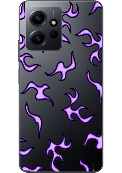 Xiaomi Redmi Note 12 Uyumlu Şeffaf Kılıf Wallpaper 3 Tasarımlı