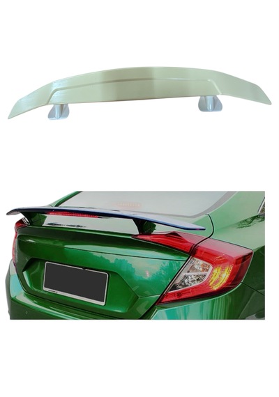 Honda Civic Fc5 Uyumlu Bagaj Üstü Boyalı Spoiler Ayaklı Boyasız