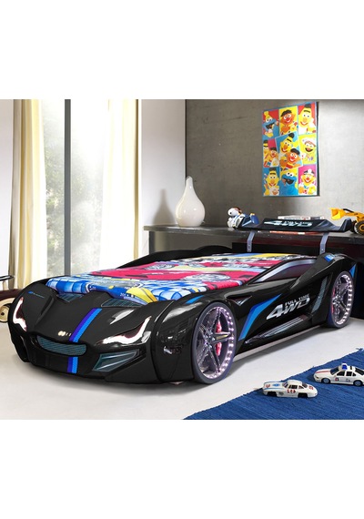 Setaymobilya Arabalı Yatak, Siyah Mercedes Full Ledli Bazalı Arabalı Yatak Setaymobilya Arabalı Yatak, Siyah Mercedes Full Ledli Bazalı Arabalı Yatak