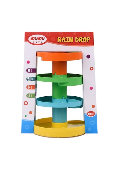 Yağmur Damlası Çıngıraklı Top Oyunu + Sevimli Hayvanlar Bul Tak Eğitici Ve Zeka Geliştirici Set