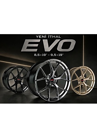 5x108 19 İnç Bbs Evo İthal Jant Hava Kanallı Jant Modeli Et:34 Cb:73.1 Hyper Black Jant Ford Peugeot Bir Takım 4 Adet