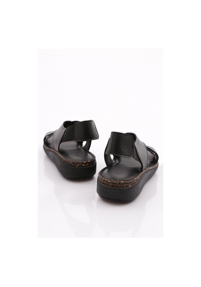 Dgn 317 Kadin Arkasi Lastikli Sandalet 317-2132-R1534 Siyah