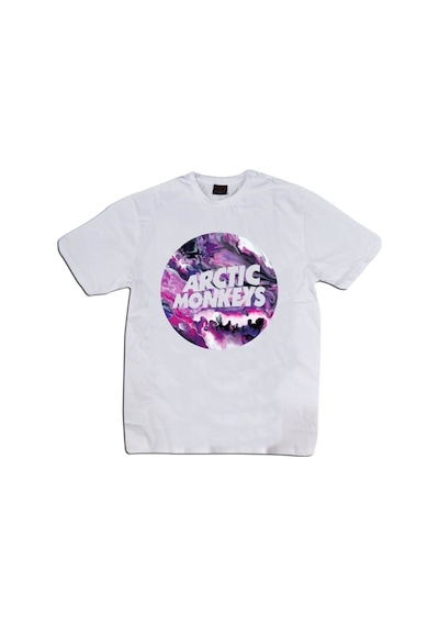 Stoned&Fame Beyaz Arctic Monkeys Baskılı T-shirt Beyaz