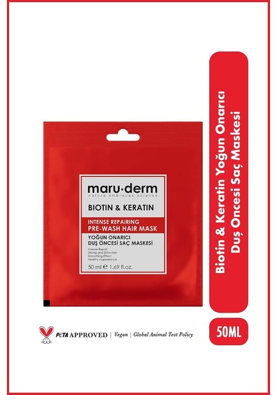 Lexroo Duş Öncesi Saç Maskesi, Biotin Ve Keratin, Yoğun Onarıcı, 50 Ml