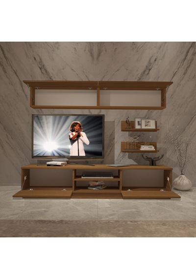 Decoraktiv Eko 5b Mdf Dvd Tv Ünitesi Tv Sehpası - Naturel Ceviz