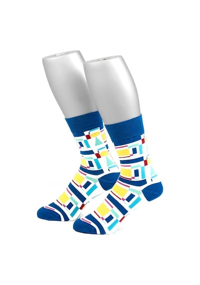 Ozzy Socks Kare Desenli Çorap Çok Renkli