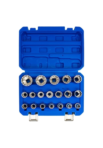 6180 1/2" Spline 12 Köşe Lokma Anahtar Takımı 19 Parça