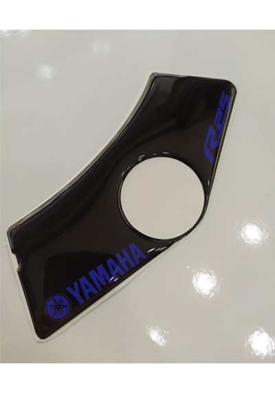 Yamaha R25 Mavi Yazılı Siyah Mesnet Pad Gidon Pad
