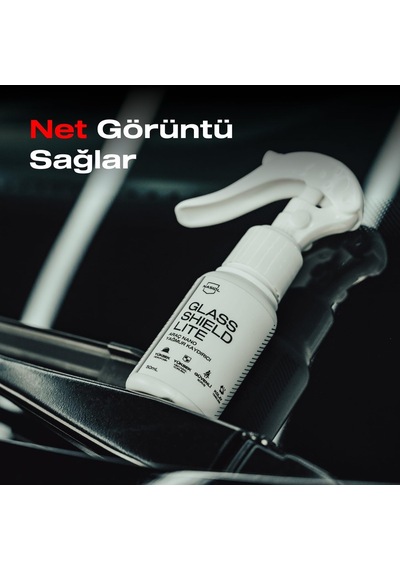 Nasiol Glasshield Lite Araç Nano Yağmur Kaydırıcı Ve Su Itici Sprey-50 Ml-1 Yıl Etkili-cam Koruma