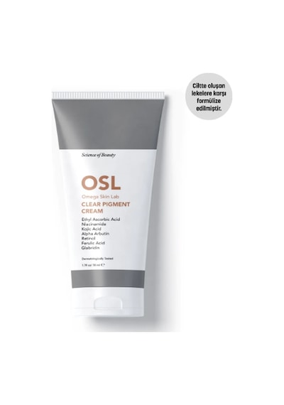 OSL Omega Skin Lab Clear Pigment Ciltte Oluşan Lekelere Karşı Leke Kremi 50 ML OSL Omega Skin Lab Clear Pigment Ciltte Oluşan Lekelere Karşı Leke Kremi 50 ML
