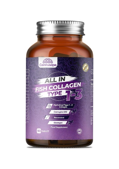 All In Tip 1 - Tip 3 Hidrolize Kolajen - Balık Kolajeni 90 Tablet