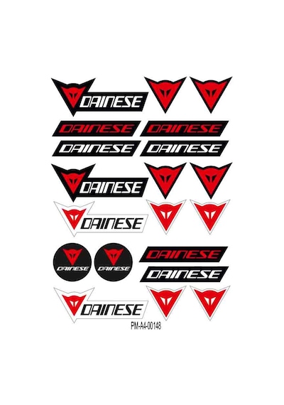 Sponsor Daınese Tasarımlı Ekipman Kask Motorsiklet Sticker Seti 01