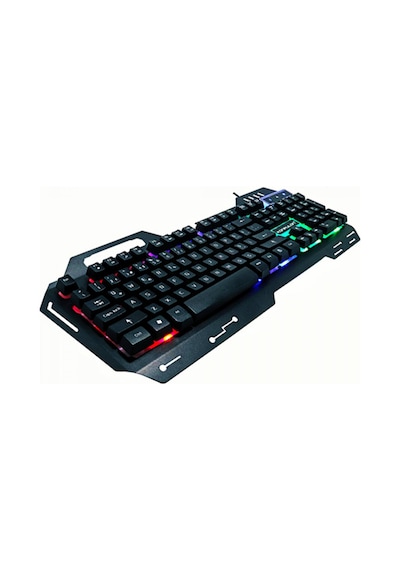 V1 Rgb Işıklı Metal Yüzey Türkçe Q Kablolu Gaming Klavye