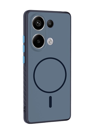 Xiaomi Redmi Note 13 Pro 4g Kılıf Kamera Lens Korumalı Magsafe Destekli Silikon Pazarplus Lacivert