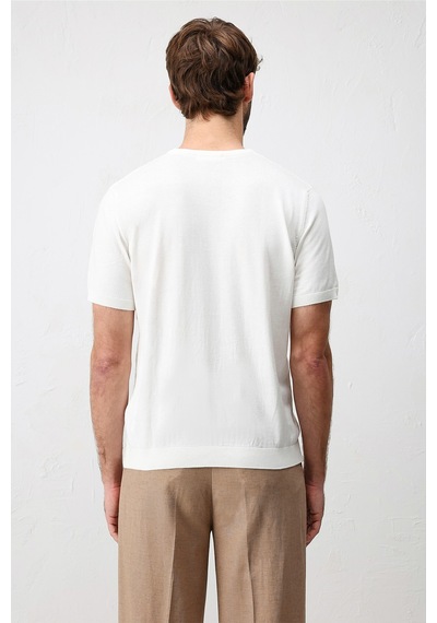 Antioch Comfort Slim Triko T-shirt Ekru