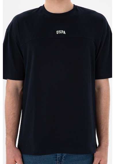 U.S. Polo Assn. Erkek Comfort Fit Bisiklet Yaka Lacivert Tişört 50306017-VR033