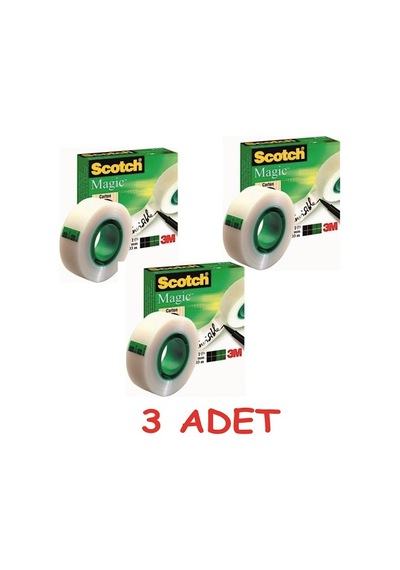 Scotch Görünmez Bant Magic 19X33 810 3 Adet